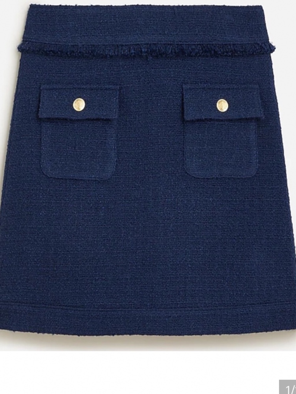 J.CREW patch pocket mini skirt in tweed